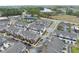 Community aerial view showcasing townhomes and landscaping at 547 Gateway Townes Blvd, Wake Forest, NC 27587