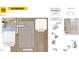 Bathroom design board featuring Blanco Maple countertops, primary shower, and brushed nickel faucets at 813 Emmer St, Rolesville, NC 27571