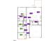 Detailed floor plan showcasing the layout of the primary bedroom, bathrooms, bedrooms and garage at 813 Emmer St, Rolesville, NC 27571
