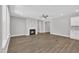 The living room has a ceiling fan, fireplace, and recessed lighting at 9169 Dupree Meadow Dr # 26, Angier, NC 27501
