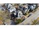 Aerial view of a charming residential neighborhood showcasing beautiful houses, lush trees, and well-maintained streets at 101 S Bloodworth St, Raleigh, NC 27601