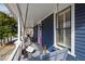 Charming porch features a swing, classic columns, and a view of the neighborhood at 101 S Bloodworth St, Raleigh, NC 27601