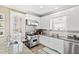 Bright kitchen features stainless steel appliances, tile backsplash, and bright white cabinetry at 101 S Bloodworth St, Raleigh, NC 27601