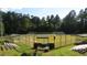 View of a baseball field surrounded by trees, providing a space for sports and recreation at 105 Old Grove Ln, Apex, NC 27502