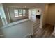 Open living area showcasing hardwood floors and recessed lighting at 107 Willow Cameron Way, Angier, NC 27501