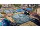 Aerial shot showcasing multiple tennis courts within a community setting at 11213 Presidio Dr, Raleigh, NC 27617
