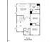 Second story floor plan layout featuring bedrooms, bath, loft, and owner's suite at 135 Willow Cameron Way, Angier, NC 27501