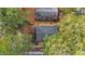 Aerial view of home nestled among lush trees at 1721 Fountain St, Rocky Mount, NC 27801