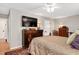 Well-lit bedroom featuring a dresser with a TV and a comfortable bed at 250 S Estes Dr # 10, Chapel Hill, NC 27514