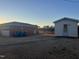 Backyard with a garage and a shed at 405 N Wilson Ave, Dunn, NC 28334