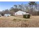 A single-story home featuring white siding and a brick foundation at 428 Walton St, Durham, NC 27703