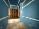 View of an unfinished shower and the prepped blue walls at 436 Oakland Dr, Raleigh, NC 27609