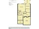 Finished basement plan featuring a recreation room, bedroom 5, bathroom 5, storage areas, and garage slab above at 4404 Emeline Way # 35, Fuquay Varina, NC 27526