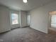 Bedroom with a large window and plush carpet at 4404 Emeline Way # 35, Fuquay Varina, NC 27526