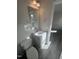 Bathroom features a white vanity and tile flooring at 5520 Neuse View Dr, Raleigh, NC 27610