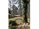 Spacious backyard with a tennis court offering a private outdoor retreat and recreational opportunities at 6520 Thetford Ct, Raleigh, NC 27615