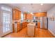 Well-equipped kitchen with stainless steel appliances, granite countertops, and a center island at 8607 Eagle View Dr, Durham, NC 27713