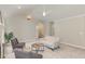 Open living space with a ceiling fan, neutral decor, and an airy feel at 904 Amersham Ln, Wake Forest, NC 27587