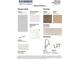 Interior Scheme 2 showcasing kitchen cabinets, backsplash, flooring, hardware, paint, and plumbing fixture selections at 93 Fair Child Rd, Spring Lake, NC 28390