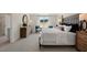 Bright bedroom with large window, complemented by designer furniture and artistic decor at 93 Fair Child Rd, Spring Lake, NC 28390