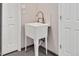Clean utility sink with a modern faucet, offering a convenient space for various tasks at 108 Ephesus Church Rd # 510, Chapel Hill, NC 27517