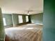 Spacious bedroom with neutral carpet, ample natural light from multiple windows, and ceiling fan at 1809 Waddill Way, Henderson, NC 27536