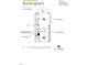 Second floor floorplan of the Buckingham home including great room, kitchen, dining room and powder room at 2317 Bay Minette Station Sta # 545, Apex, NC 27502