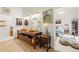Bathroom with double sinks, wooden furniture and view to the bedroom at 3104 Sandy Knoll Ln, Knightdale, NC 27545