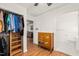Hallway featuring closet space, storage, and a bathroom at 3104 Sandy Knoll Ln, Knightdale, NC 27545