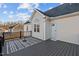 Stylish home exterior showcasing a well-appointed deck, perfect for outdoor enjoyment at 35 Henry Rifle Ln, Angier, NC 27501