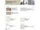 Selection of monochromatic modern flooring, countertop, cabinet and backsplash materials at 412 Carpels Dr, Wendell, NC 27591