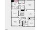 Second level floor plan featuring primary suite, three bedrooms and laundry room at 615 Contento Ct, Sanford, NC 27330