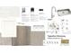 Sample options for kitchen and bath materials with appliances and fixtures at 615 Contento Ct, Sanford, NC 27330