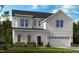 Charming two-story home with white siding, covered porch, and well-manicured lawn at 619 Contento Ct, Sanford, NC 27330