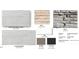 Exterior finishes with siding, brick, stone, window, shutter, and roof color selections at 619 Contento Ct, Sanford, NC 27330