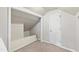 Attic closet offers storage and a neutral design, ready for customization and efficient organization at 6309 Charmco Ct, Wake Forest, NC 27587