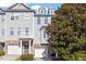 Attractive townhouse complex with well-maintained exteriors and landscaping at 650 Ganyard Farm Way # 13, Durham, NC 27703