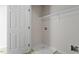 A simple laundry room with white walls and a washing machine hookup at 650 Ganyard Farm Way # 13, Durham, NC 27703