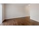 Empty living room with hardwood floors ready for its new owner at 650 Ganyard Farm Way # 13, Durham, NC 27703