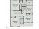 Upper level floorplan with an owner's suite, three additional bedrooms, two baths, and laundry at 68 Victory View Ter, Smithfield, NC 27577