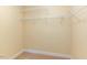 Walk-in closet with shelving for optimal storage at 89 Bison Ln, Lillington, NC 27546