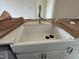 Close up on the undermount kitchen sink with modern faucet at 97 Willow Cameron Way, Angier, NC 27501