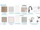 A visual list of material selections for flooring, kitchen, bathroom, tile and hardware at 97 Willow Cameron Way, Angier, NC 27501
