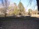 View of a wooded yard with mature trees at 105 Lake Rd, Henderson, NC 27537