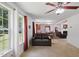 Open concept living room flows into kitchen and dining area at 610 Apple St, Gibsonville, NC 27249