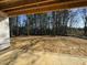 Unfinished backyard showing the potential for landscaping and outdoor enjoyment at 744 Portland Rose Dr, Knightdale, NC 27545