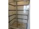 Tiled walk-in shower with glass door at 7723 Roberts Rd, Apex, NC 27523