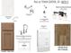 A bathroom design sheet featuring fixtures, finishes, and dimensions for planning a stylish and functional space at 913 Myers Point Dr, Morrisville, NC 27560
