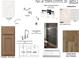 Image presents different elements of a bathroom design, including floor tile samples, faucet, shower head, and bathtub at 913 Myers Point Dr, Morrisville, NC 27560