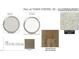 Image shows flooring and paint color samples including 'Vanilla Shake' carpet and 'Toasted Almond' composite treads at 913 Myers Point Dr, Morrisville, NC 27560